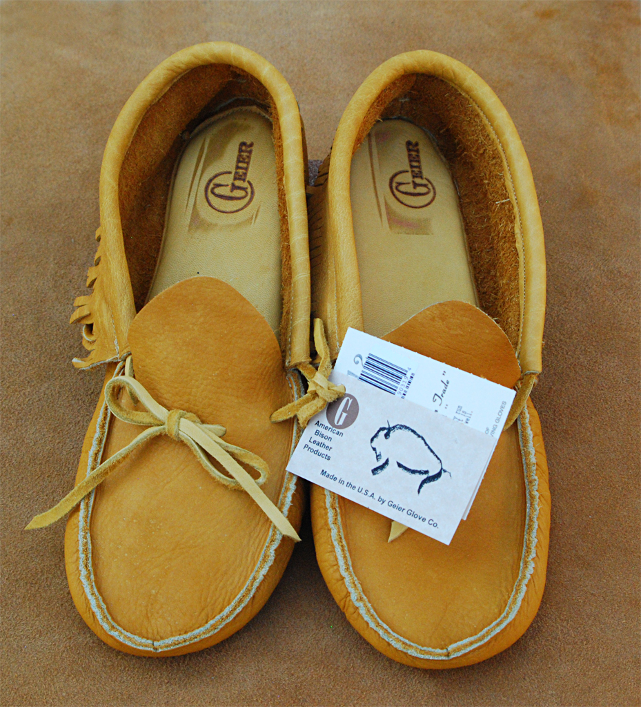 (image for) American Bison Leather Moccasins Low Cut